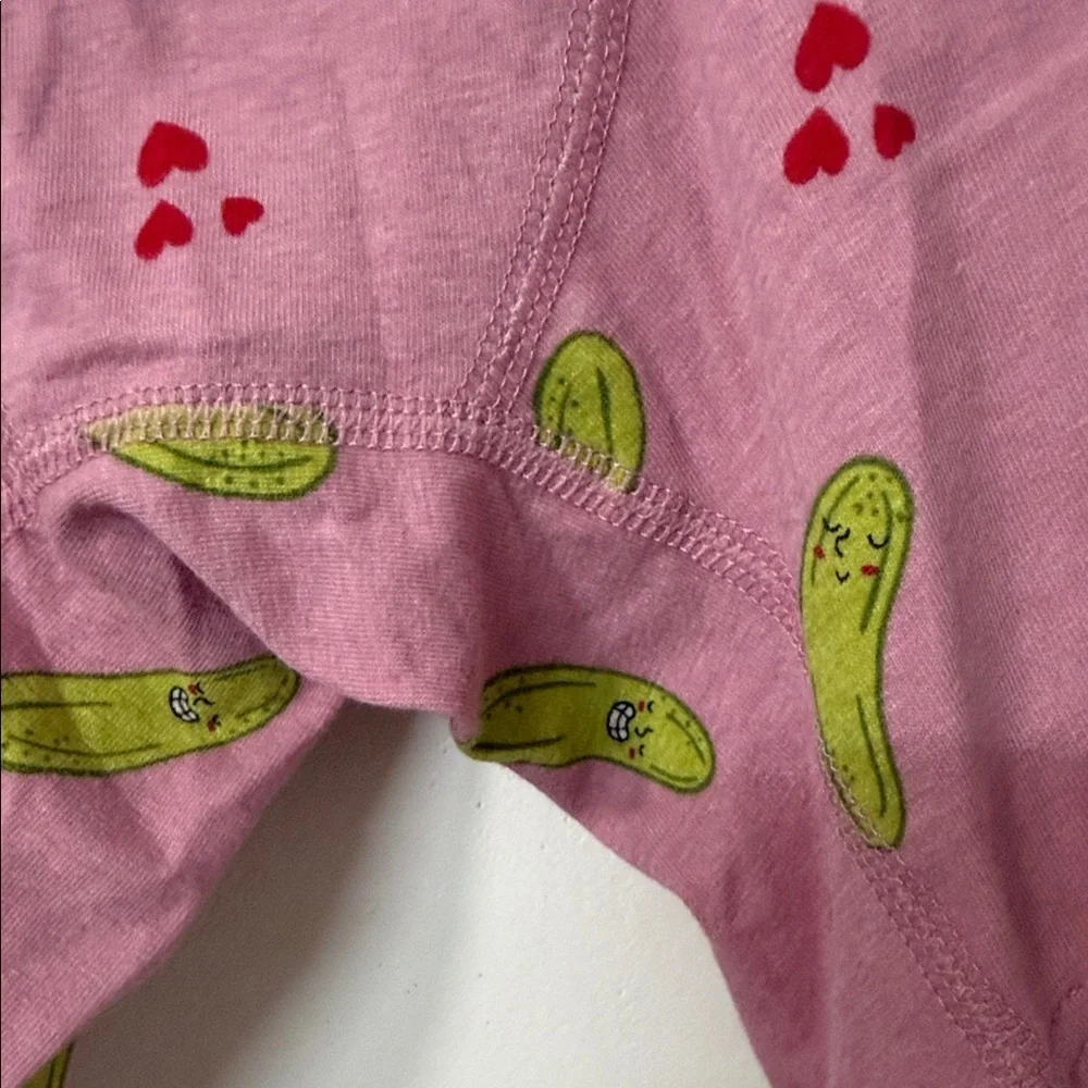 Old Navy Pink Boxer Briefs with Pickle and Cherry Print
